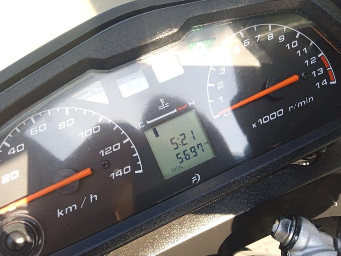 Marcador funcionando honda varadero XL125V